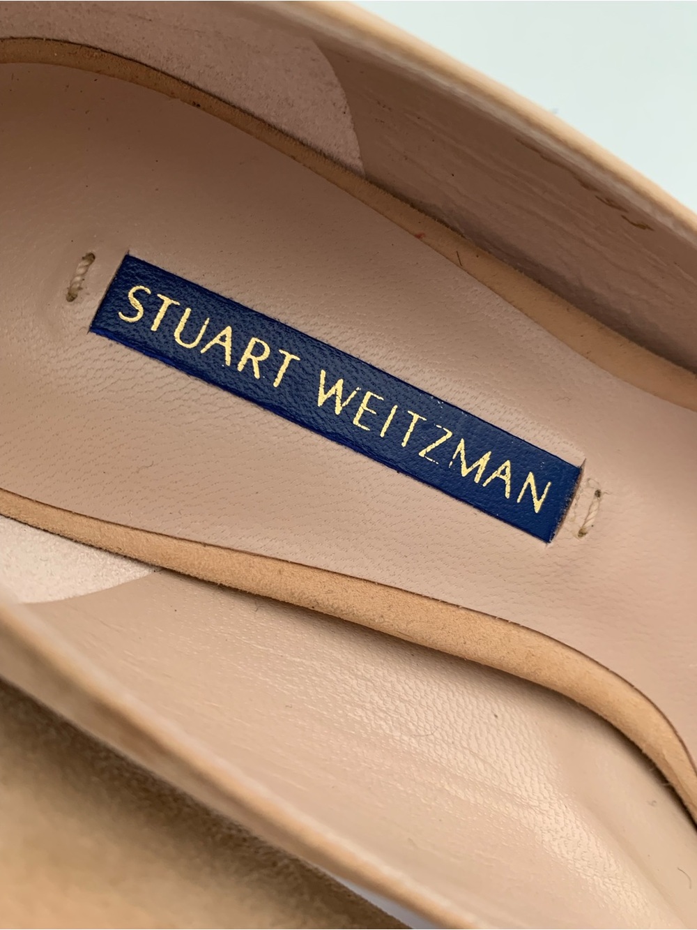 Stuart Weitzman Tan Suede Pointed-Toe Pumps size 6 - Picture 2 of 11
